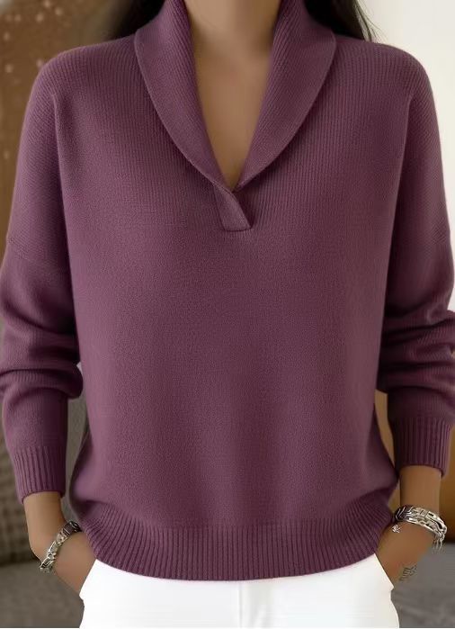 V-neck knitwear fashion women's wear